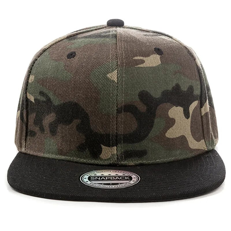 Snapback Noir Camouflage