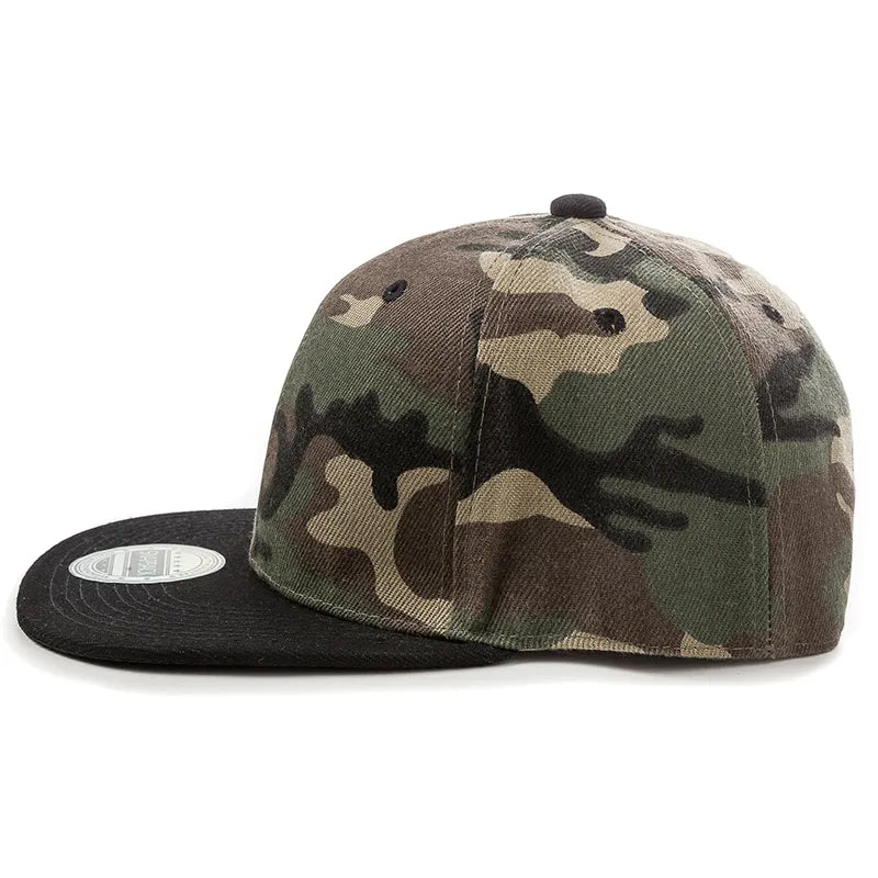 Snapback Noir Camouflage