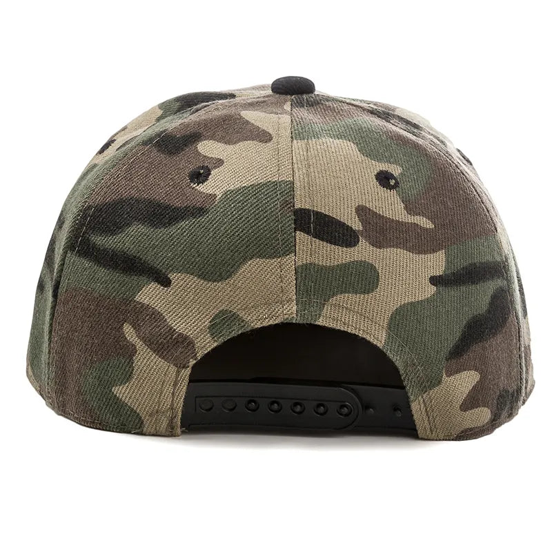 Snapback Noir Camouflage