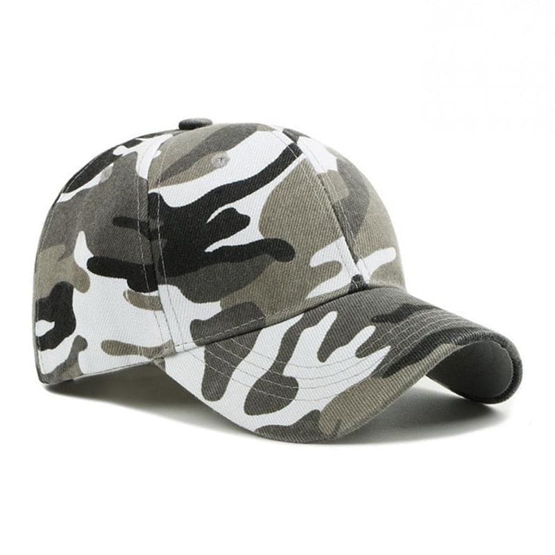 Casquette militaire noire et blanche