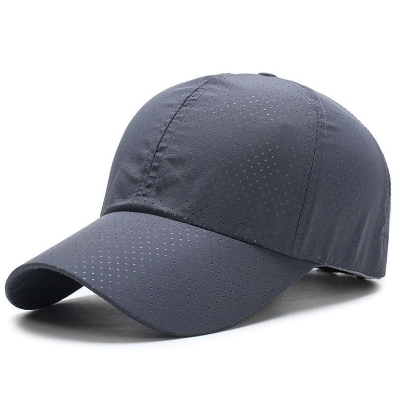 casquette de sport grise