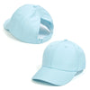 casquette enfant queue de cheval bleue