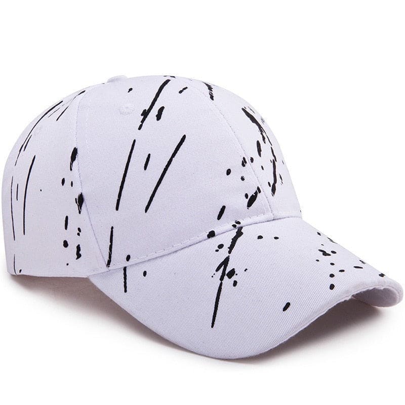 Casquette Paint Blanche