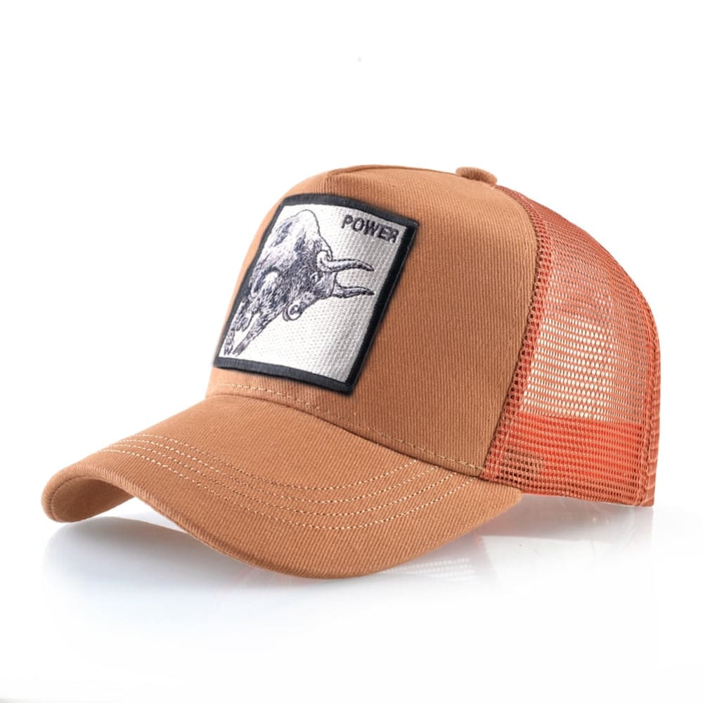 casquette trucker orange