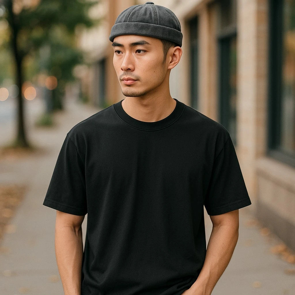 Casquette sans visière noire - Hype