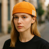 Casquette sans visière moutarde - Trio